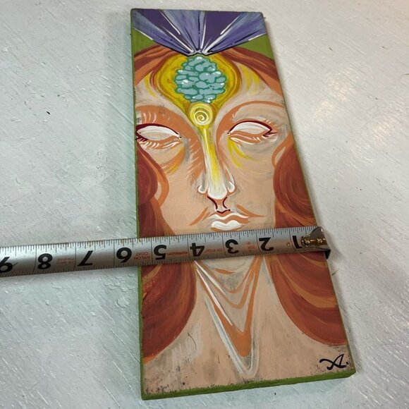 Original Peneal  Painting Acrylic On Board 14”x 5.5” - Picture 4 of 5